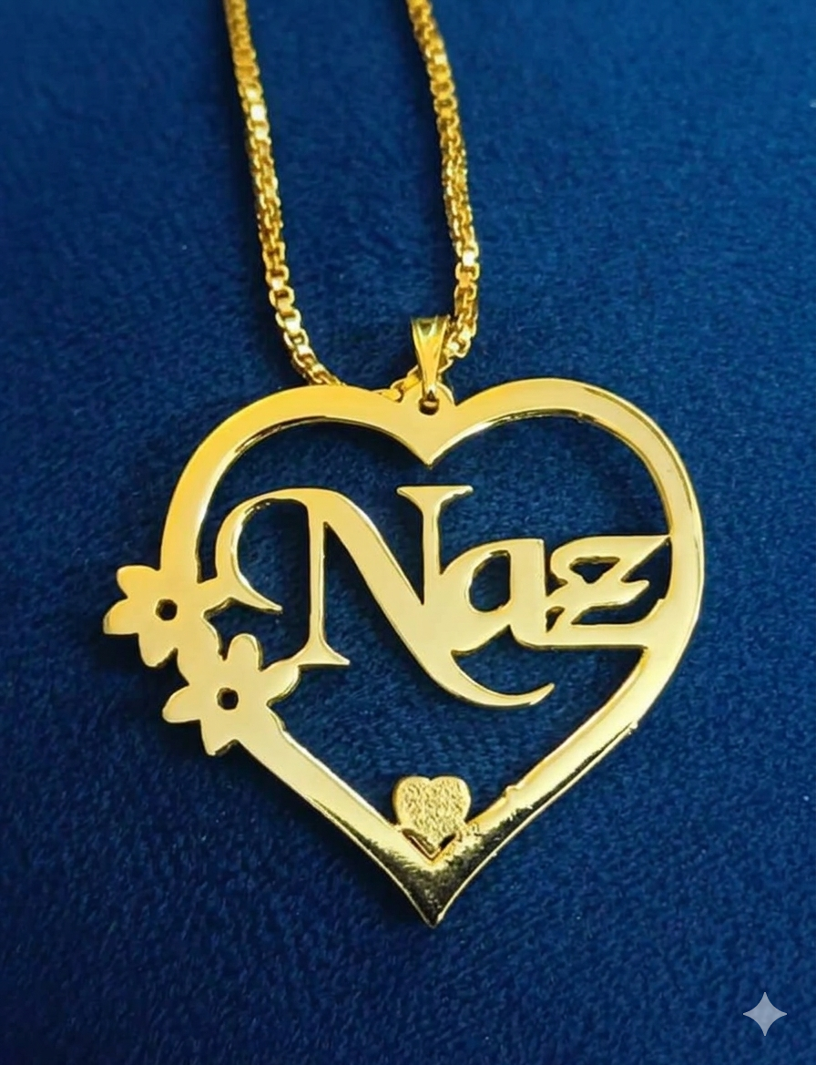 Heart Frame Personalized Necklace